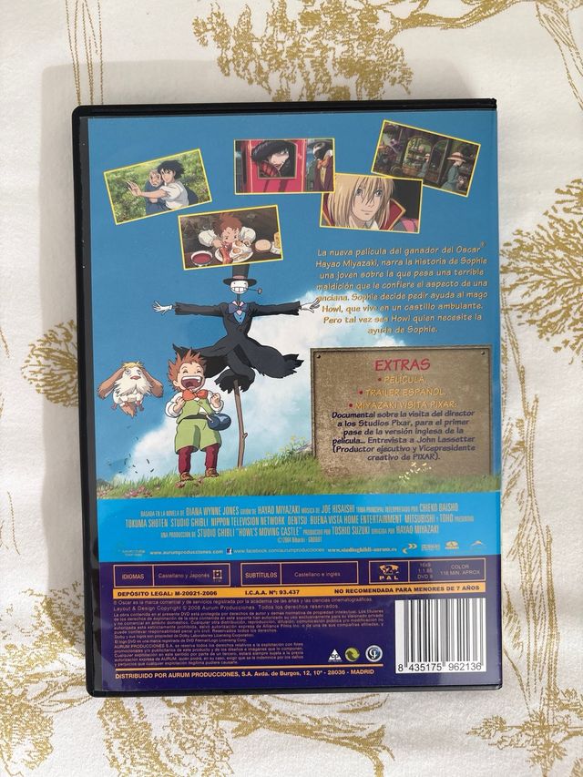 DVD El Castillo Ambulante Studio Ghibli