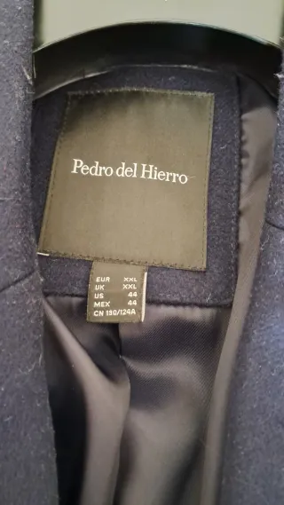 Abrigo Pedro del Hierro Azul Talla XXL
