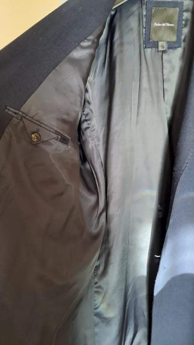 Abrigo Pedro del Hierro Azul Talla XXL