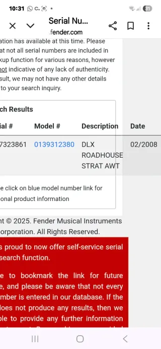 Fender Stratocaster MIM Road House Deluxe