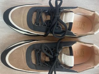 Zapatilla UNISA Talla 37 Marrón y Negra