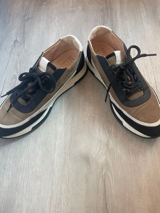 Zapatilla UNISA Talla 37 Marrón y Negra