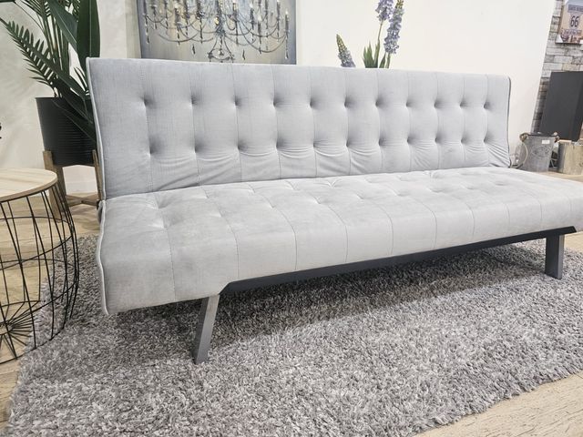 Sofá Cama Negro/Gris 2 Plazas