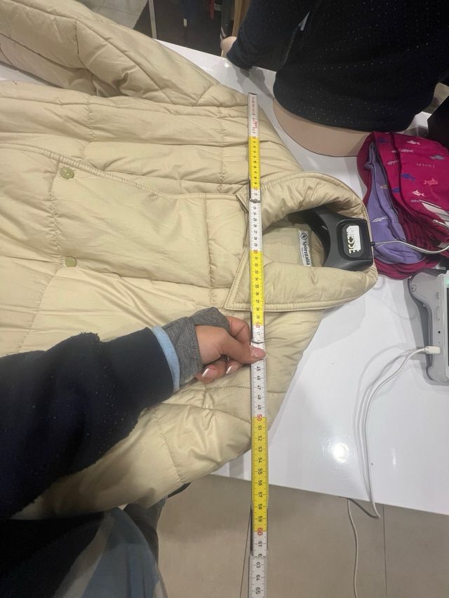 Piumino giubbotto beige