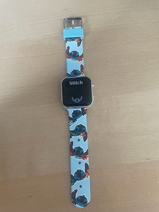 Reloj Disney Stich Digital Azul