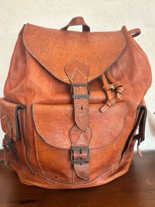 Macuto expedición cuero marrón