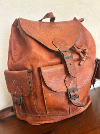 Macuto expedición cuero marrón