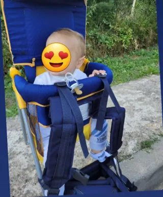 Mochila Portabebés Montaña Azul