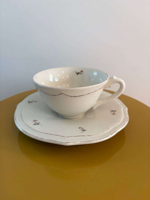 Taza y platillo Zara Home vintage