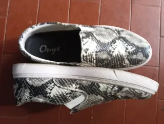 Scarpe Onyx slip-on stampa pitone