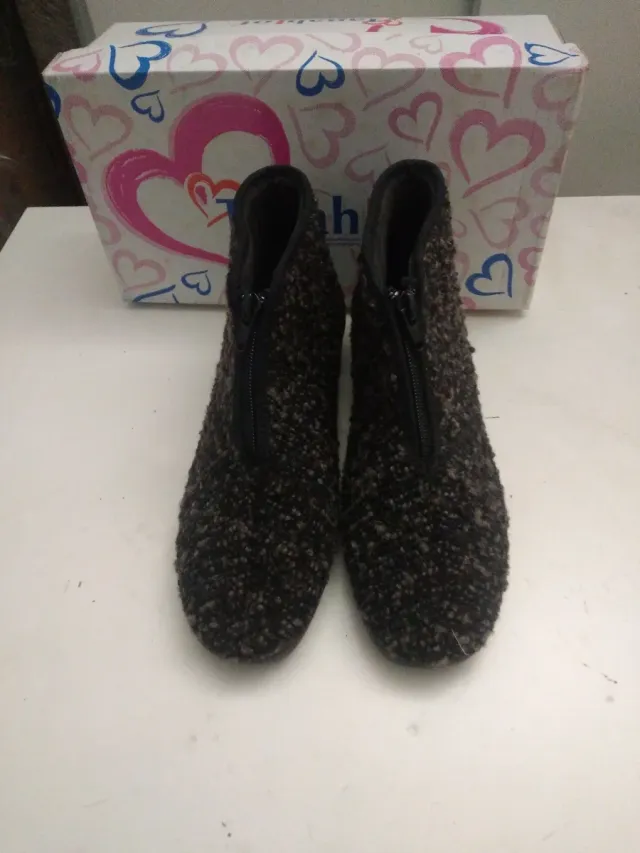 Pantofole Hannah Lot zip nere/grigie