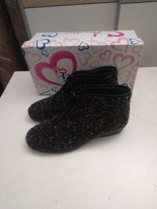 Pantofole Hannah Lot zip nere/grigie