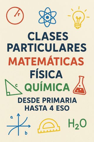Clases particulares de mates, física y química