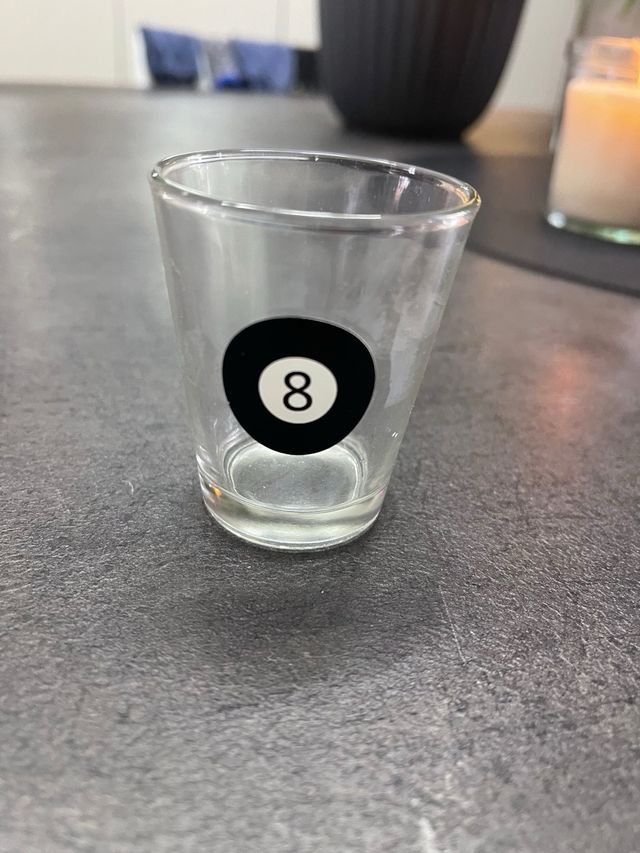 Set Bicchierini da shot Biliardo con vassoio