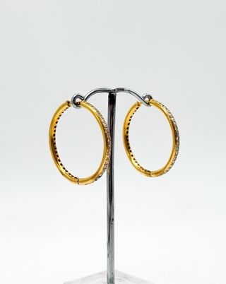 Pendientes de oro 14kt con diamantes