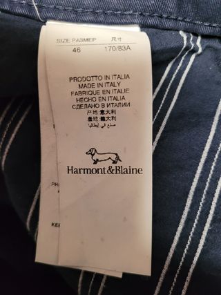 Pantalone Harmont & Blaine tg 46 cotone blu