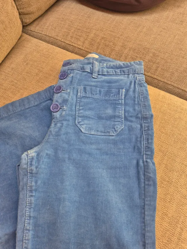 Pantalón de pana azul