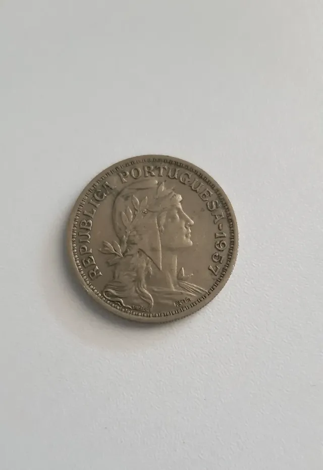 Moneda 50 Centavos Portugal 1957