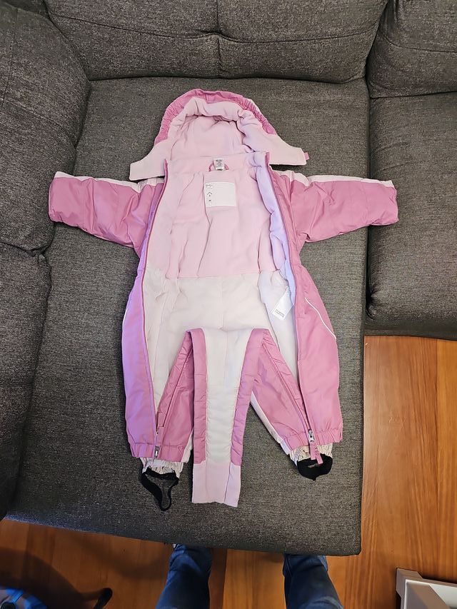 Buzo esquí bebé niña rosa
