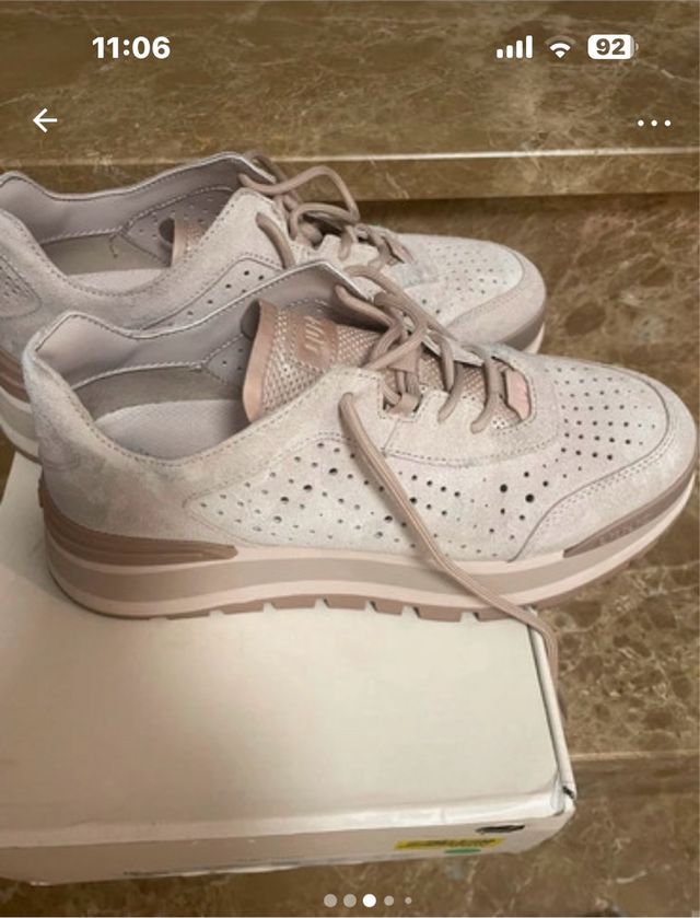 Zapatillas Liu Jo Beige y Rosa,usadas tres veces