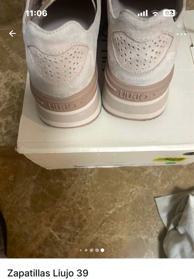 Zapatillas Liu Jo Beige y Rosa,usadas tres veces