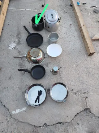 Lote de ollas y sartenes