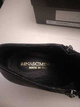 Francesine Nere Rinascimento Tg 38,nuove mai usate