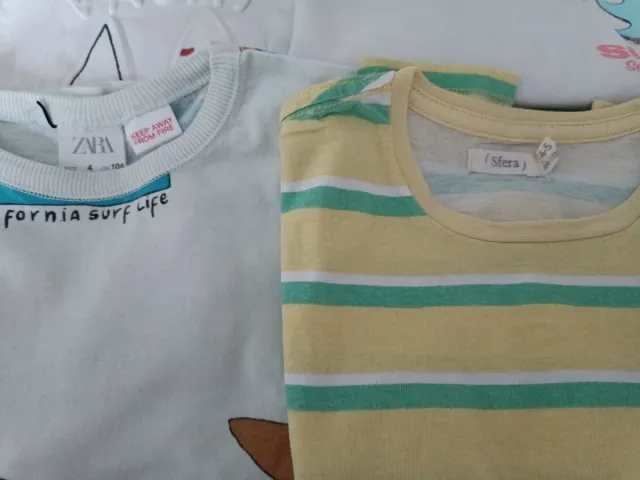 Pack 2 Camisetas Sfera y Zara Niña