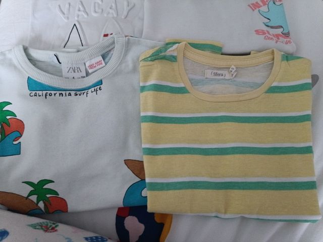 Pack 2 Camisetas Sfera y Zara Niña