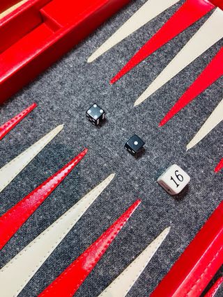 Maletín de madera para backgammon