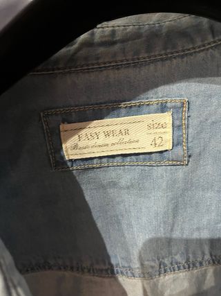 Camisa vaquera Easy Wear azul talla 42