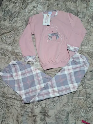 Pigiama Orsetto Rosa 8 Anni nuovo