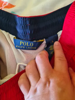 Bañador bermuda Ralph Lauren rojo