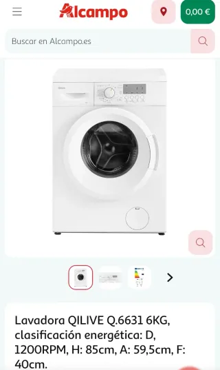 Lavadora Qilive 6Kg
