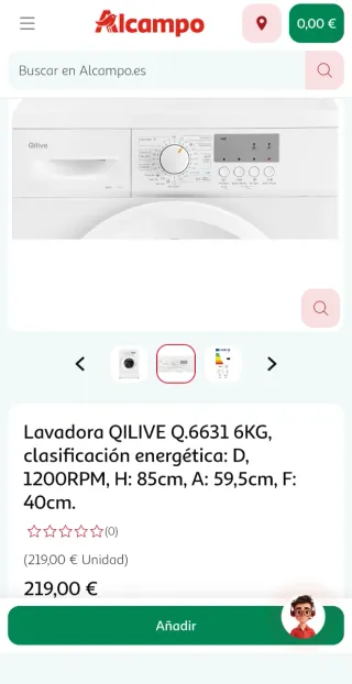 Lavadora Qilive 6Kg