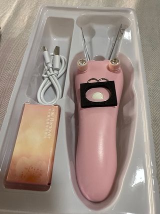 Depiladora Eléctrica Recargable Rosa