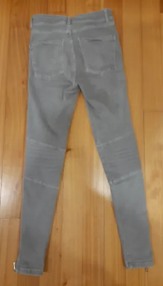 Pantalón vaquero Mango Gris Talla XS/34