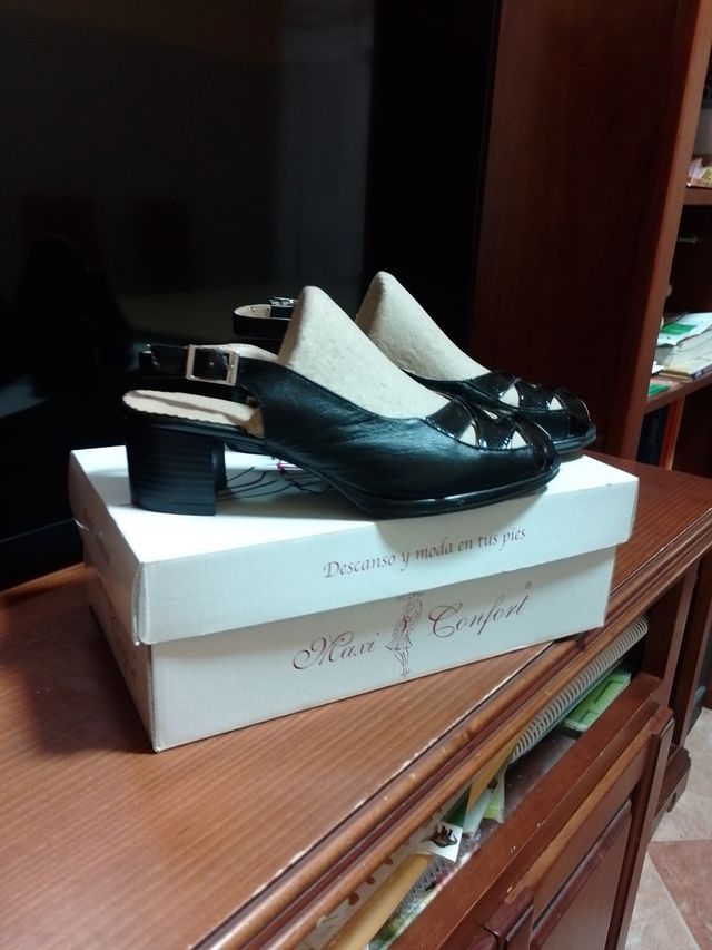 Zapatos Maxi Confort Negro Talla 37