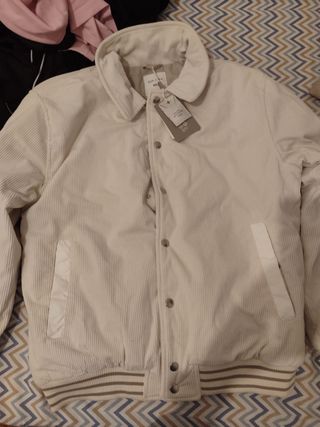 Chaqueta DAN JOHN Talla L beige Corduroy