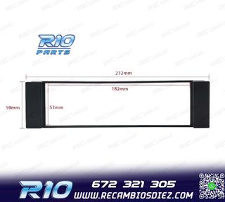 MARCO NEGRO RADIO 1-DIN PARA AUDI A3 8L A6 4B SEAT LEON TOLE