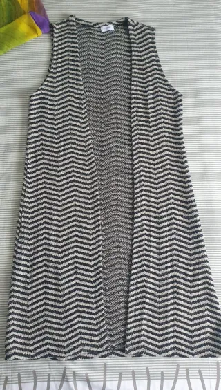 Chaleco largo Renata&Go zigzag