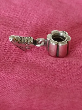 Charm Bota Pandora Original Plata