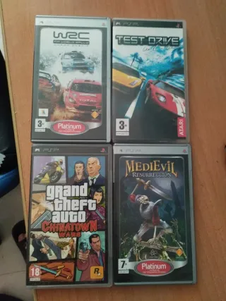 Lote 4 Juegos PSP: WRC, Test Drive, GTA, MediEvil