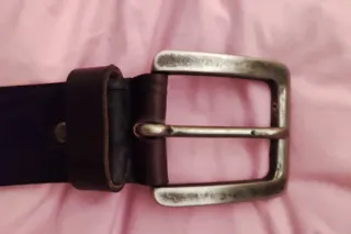 Cintura donna marrone fibbia metallo
