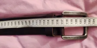 Cintura donna marrone fibbia metallo