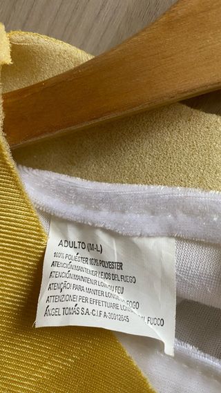 Disfraz Sumo Sacerdote Dorado y Blanco
