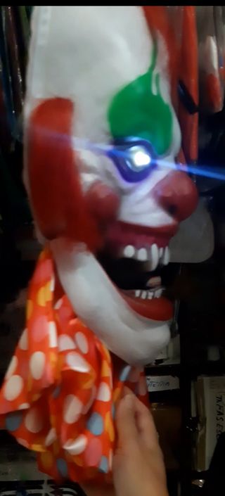 Payaso Horror Parlante Boca Movil Ojos Lumin