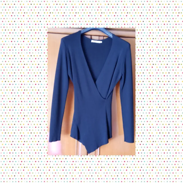 Jersey negro cruzado talla S