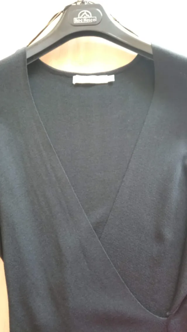 Jersey negro cruzado talla S