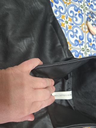 Giubbino ecopelle nero nuovo
